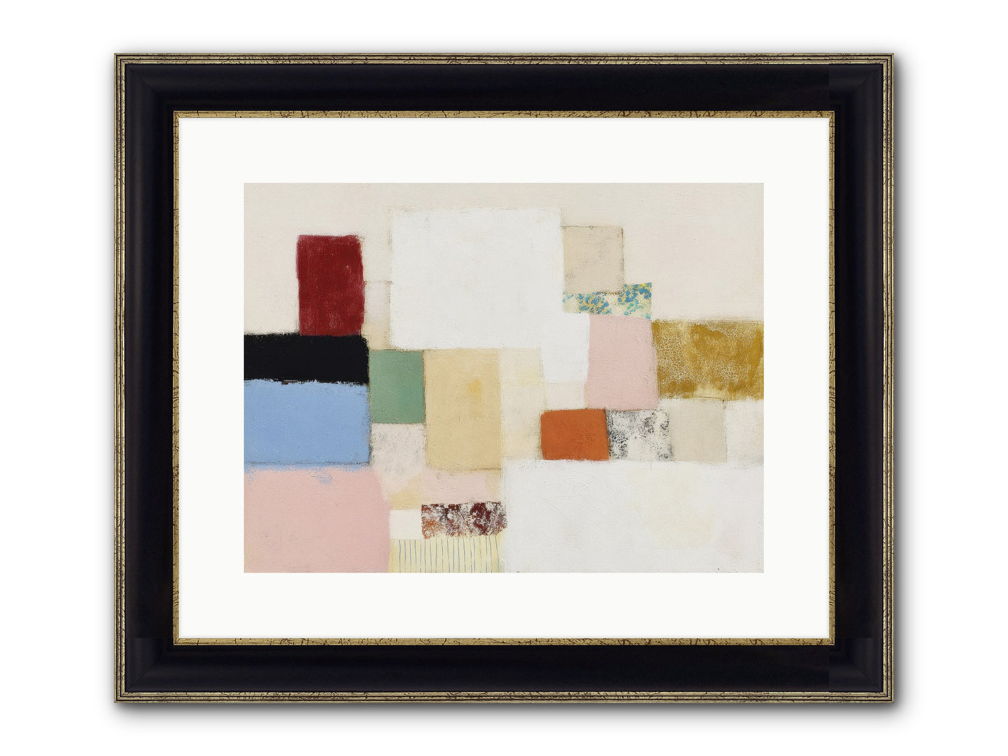 Cadence Clarity Framed Print - Black & Gold 16x12