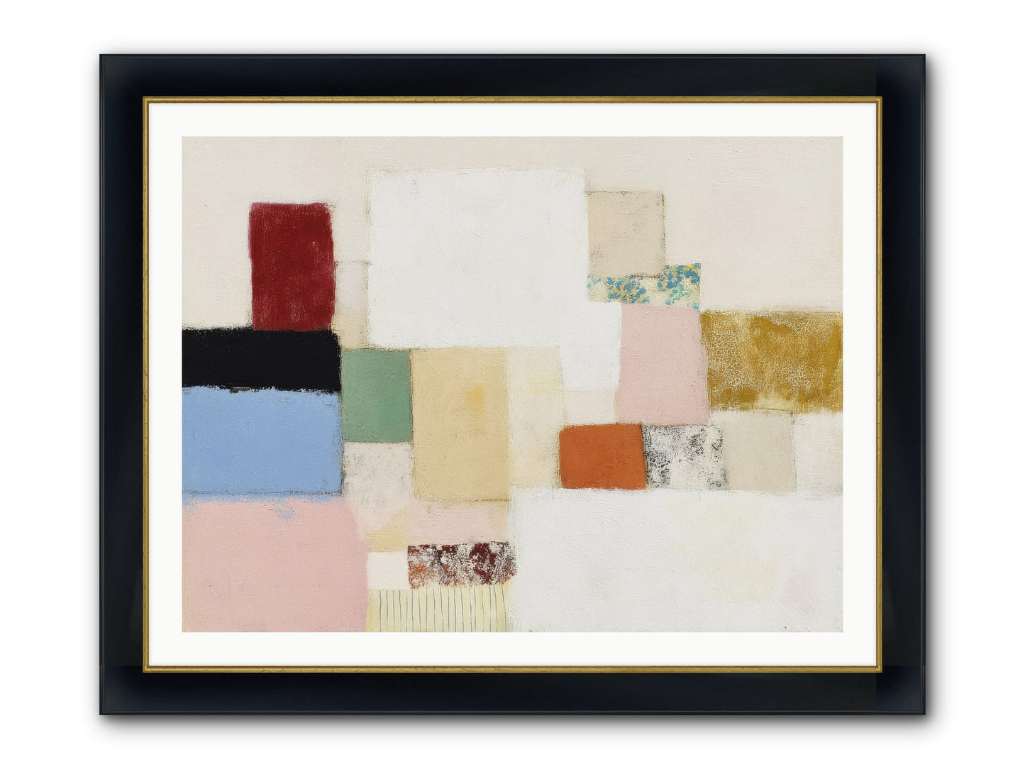 Cadence Clarity Framed Print - Wide Black w/Gold 40x30