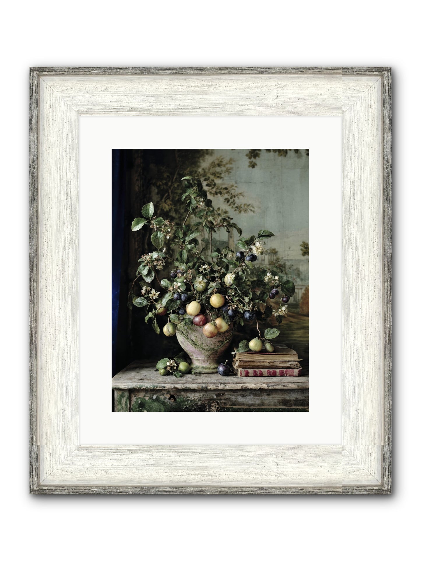 Cadence Framed Print - Driftwood White 12x16