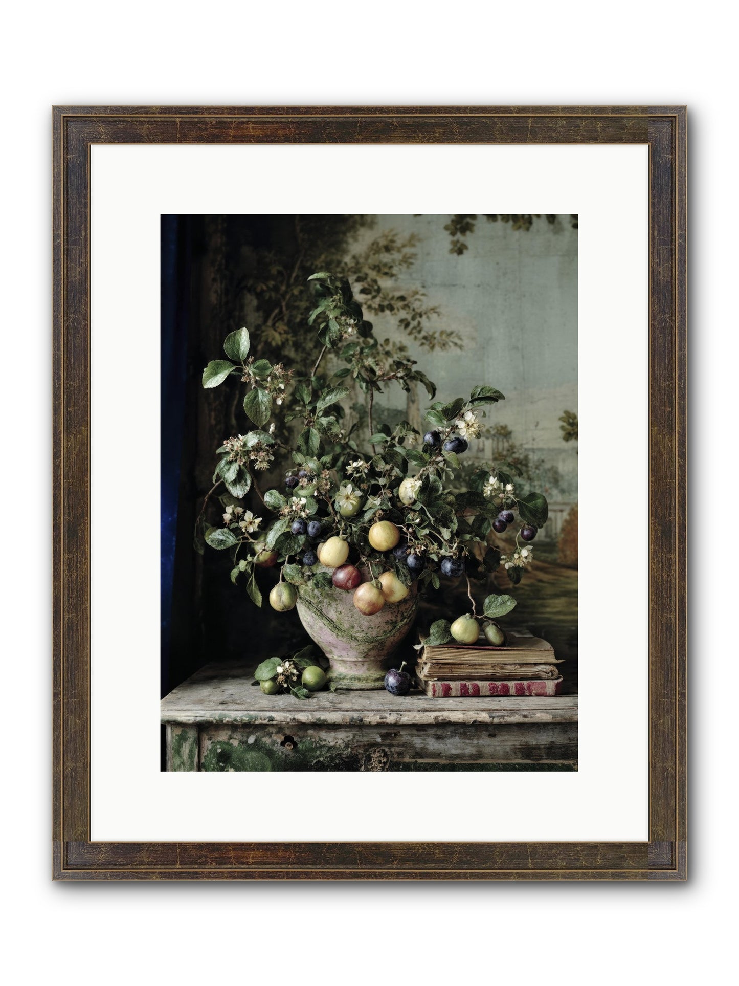 Cadence Framed Print - Slimwoods Black/Gold 12x16