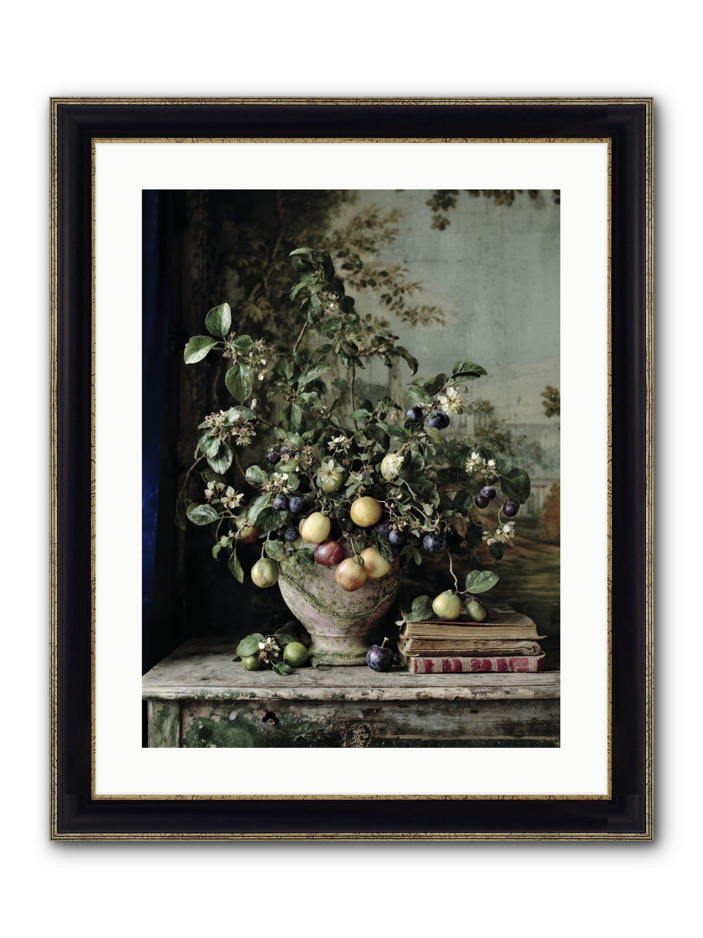 Cadence Framed Print - Black & Gold 18x24