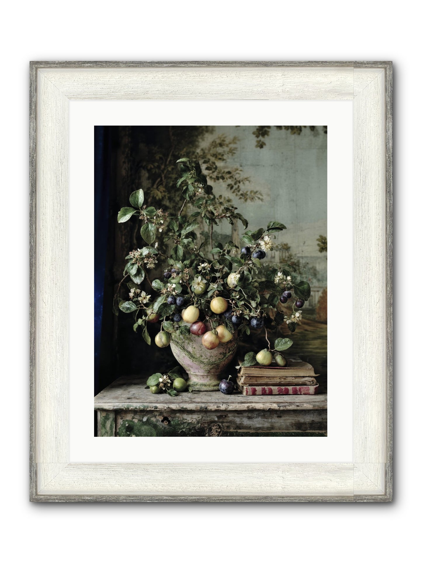 Cadence Framed Print - Driftwood White 18x24