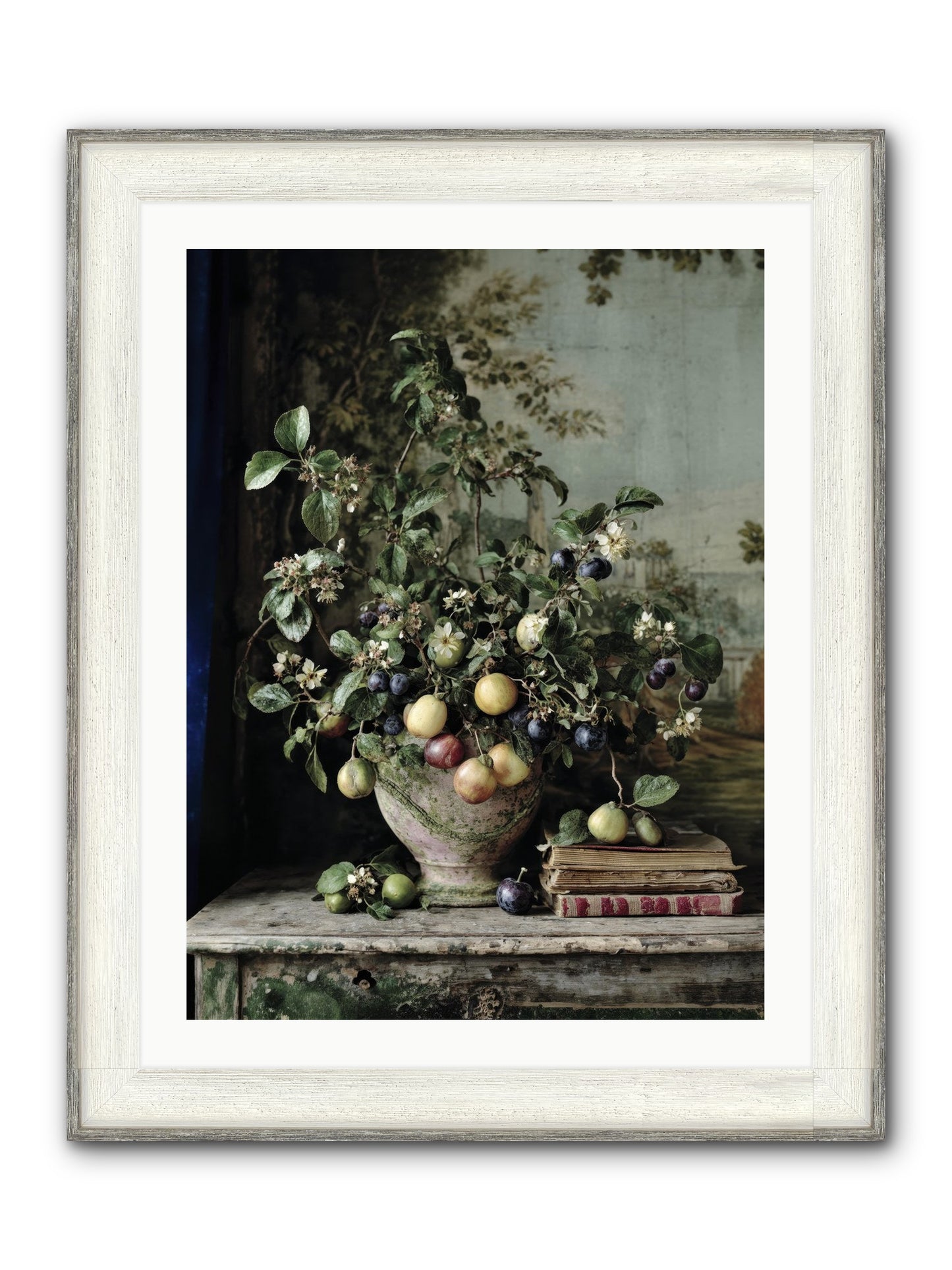 Cadence Framed Print - Driftwood White 24x32