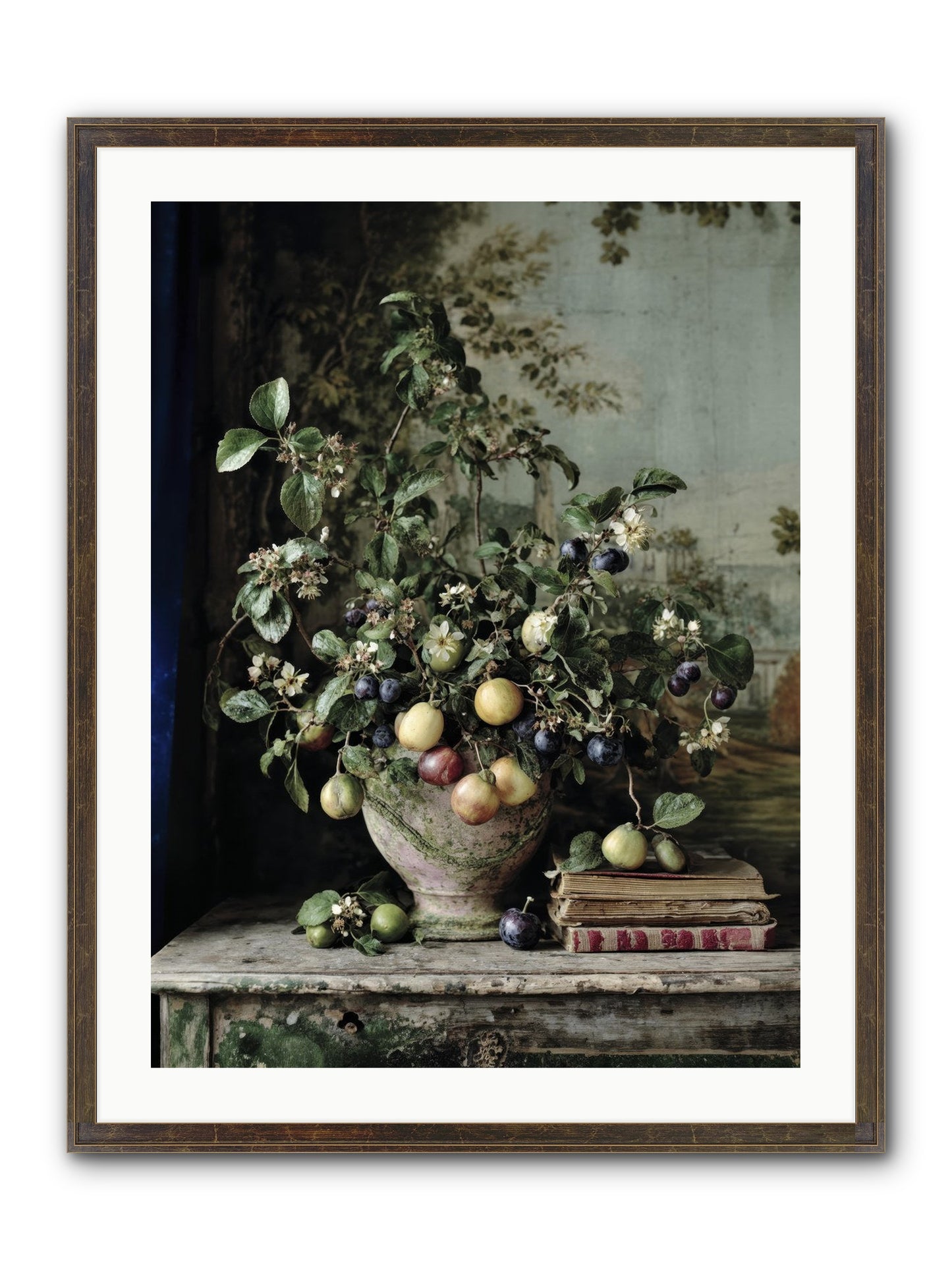 Cadence Framed Print - Slimwoods Black/Gold 24x32
