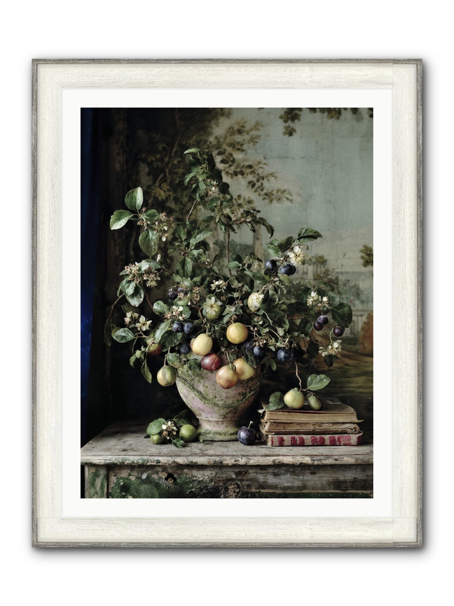 Cadence Framed Print - Driftwood White 30x40