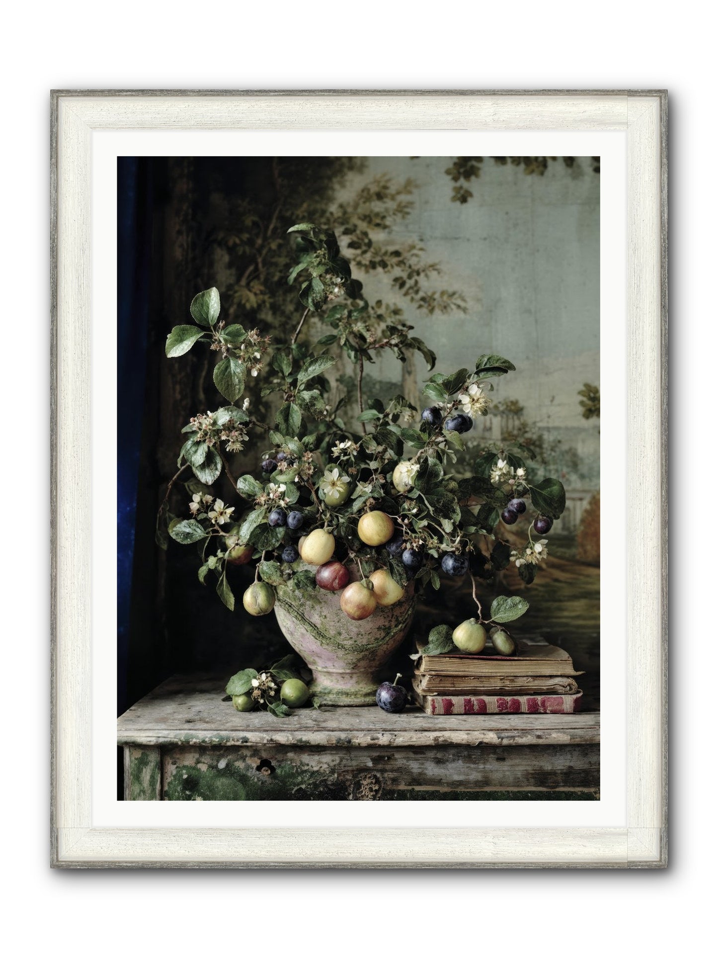 Cadence Framed Print - Driftwood White 36x48