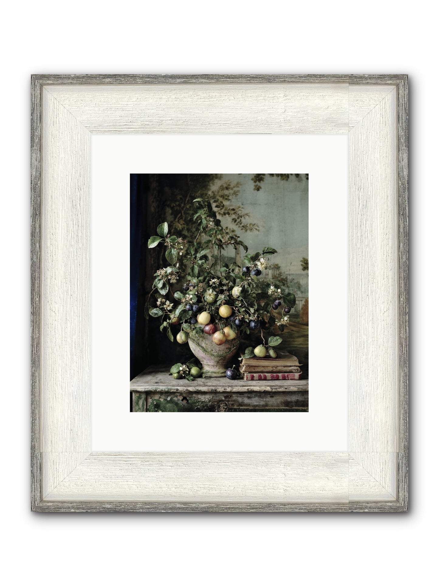 Cadence Framed Print - Driftwood White 9x12