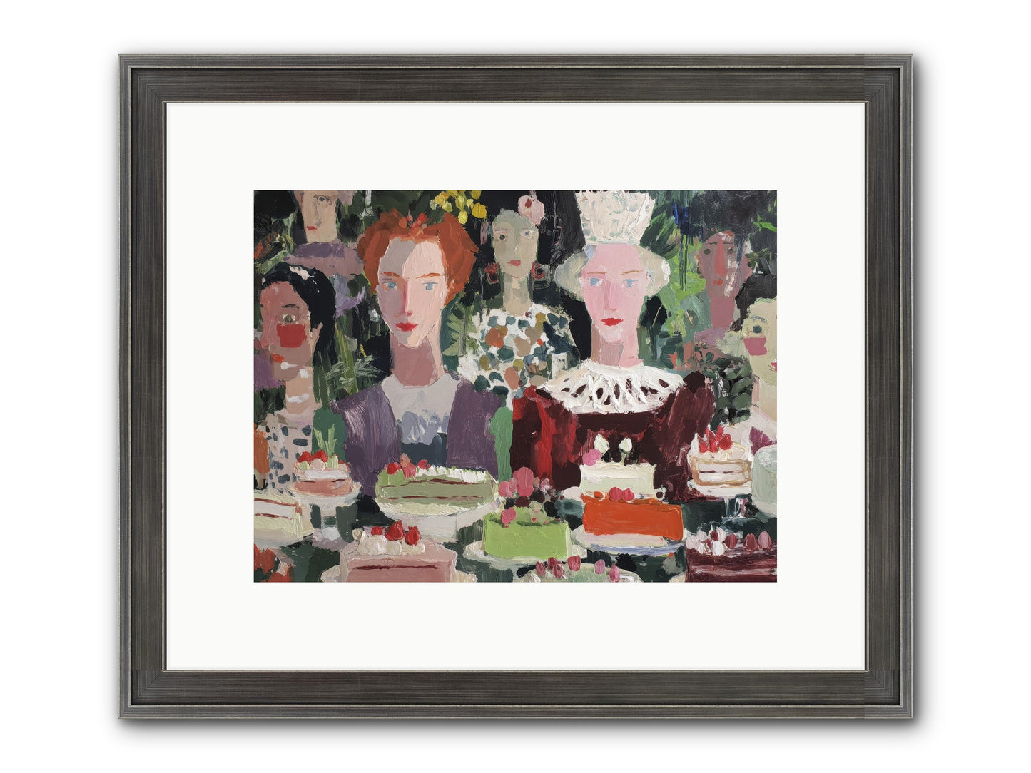 Cake Committee Framed Print - Slimwoods Black/Silver 12x9