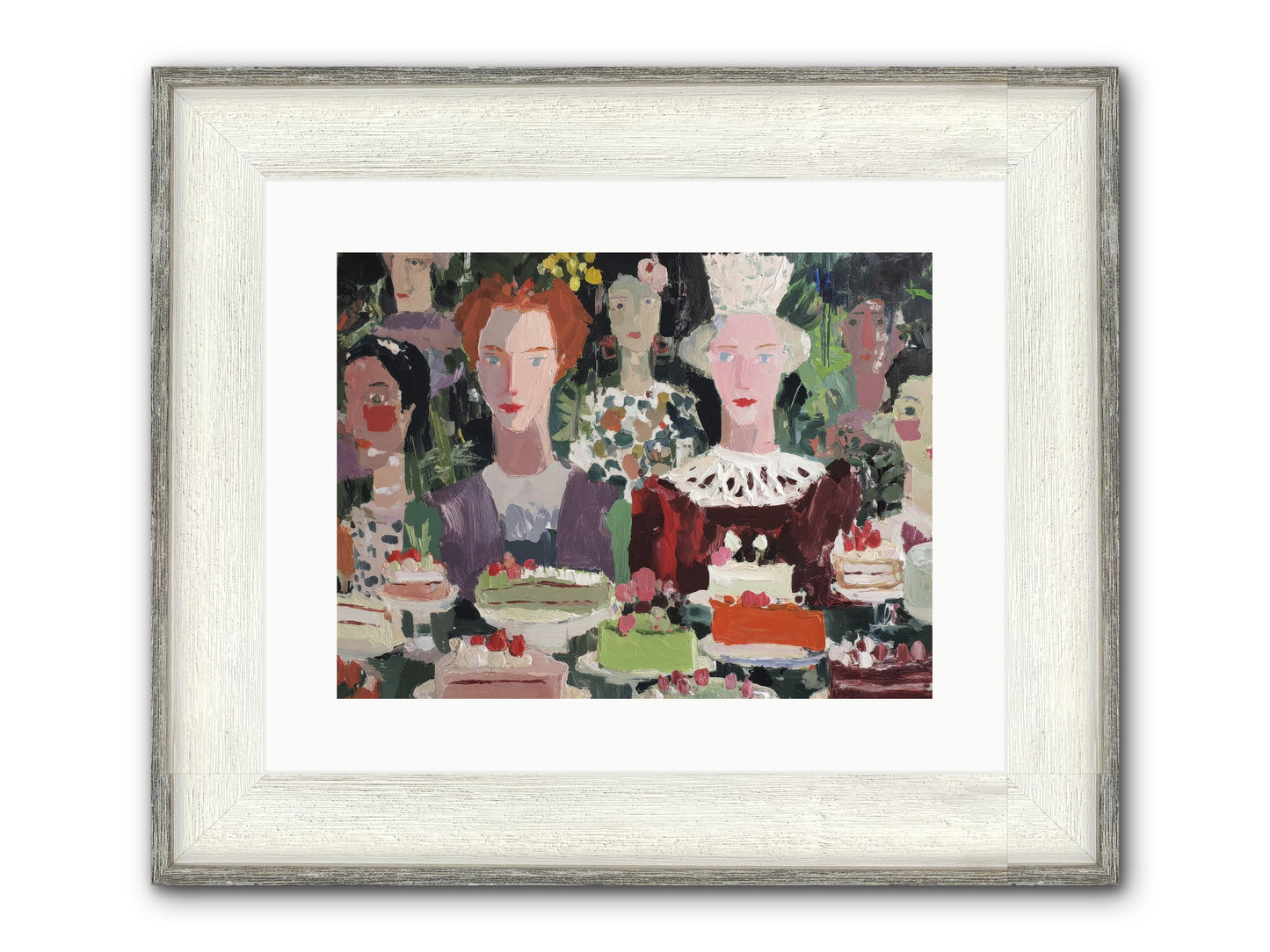 Cake Committee Framed Print - Driftwood White 16x12