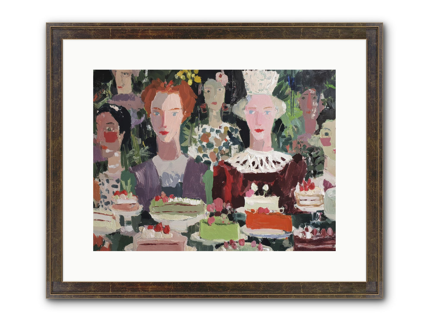 Cake Committee Framed Print - Slimwoods Black/Gold 16x12