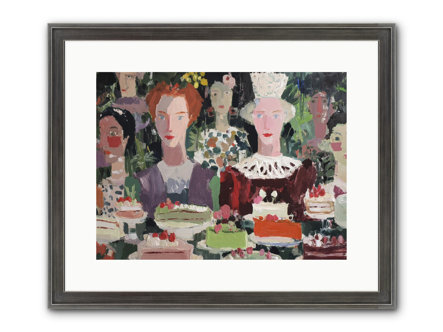 Cake Committee Framed Print - Slimwoods Black/Silver 16x12