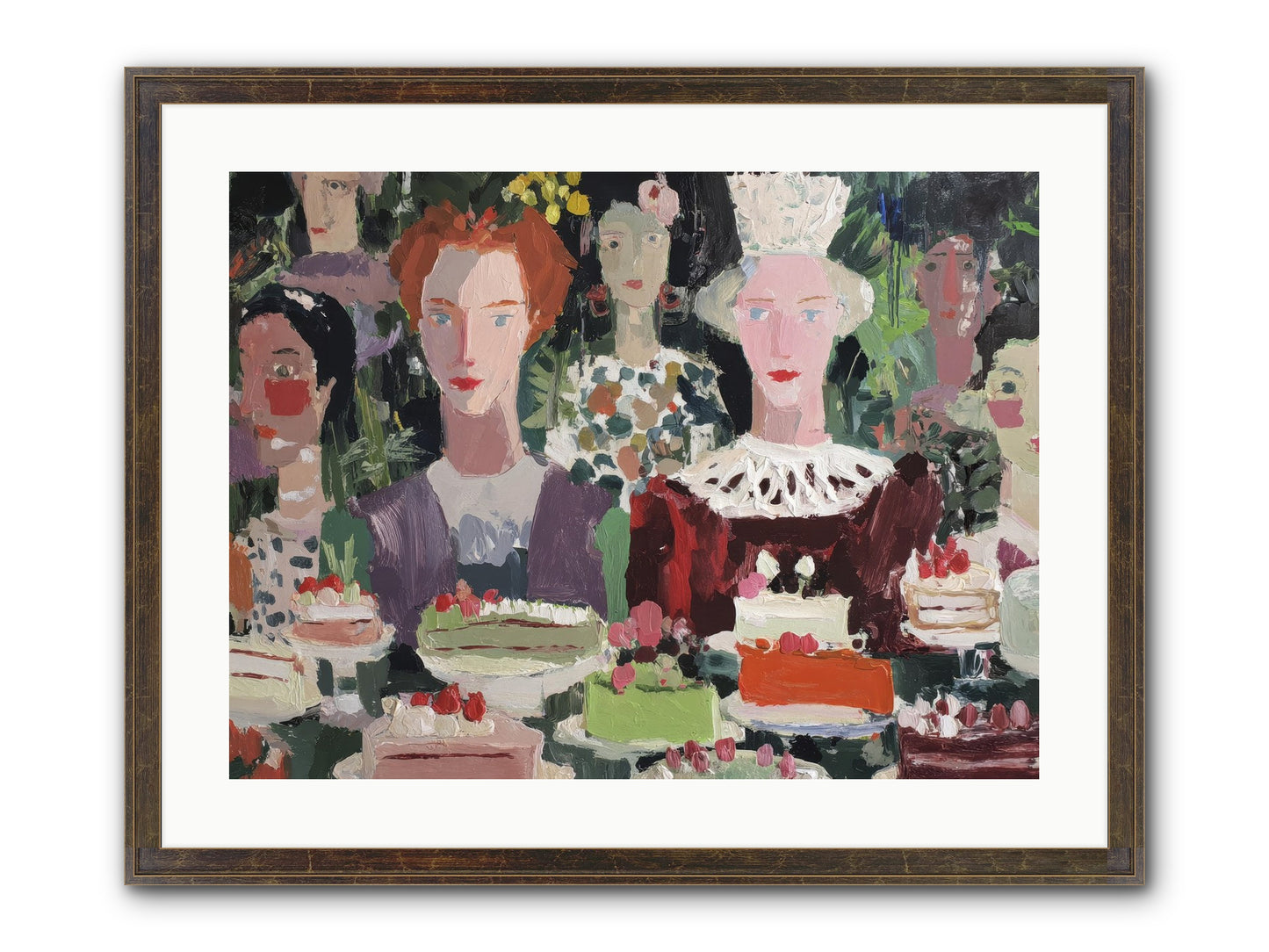 Cake Committee Framed Print - Slimwoods Black/Gold 24x18