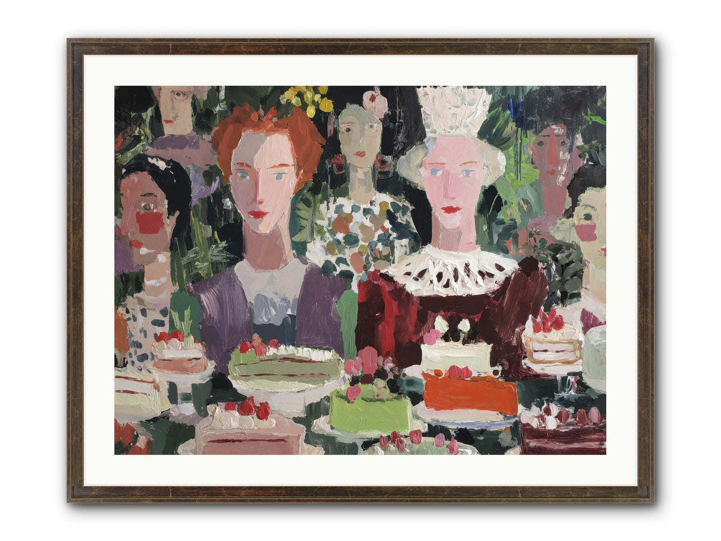 Cake Committee Framed Print - Slimwoods Black/Gold 32x24