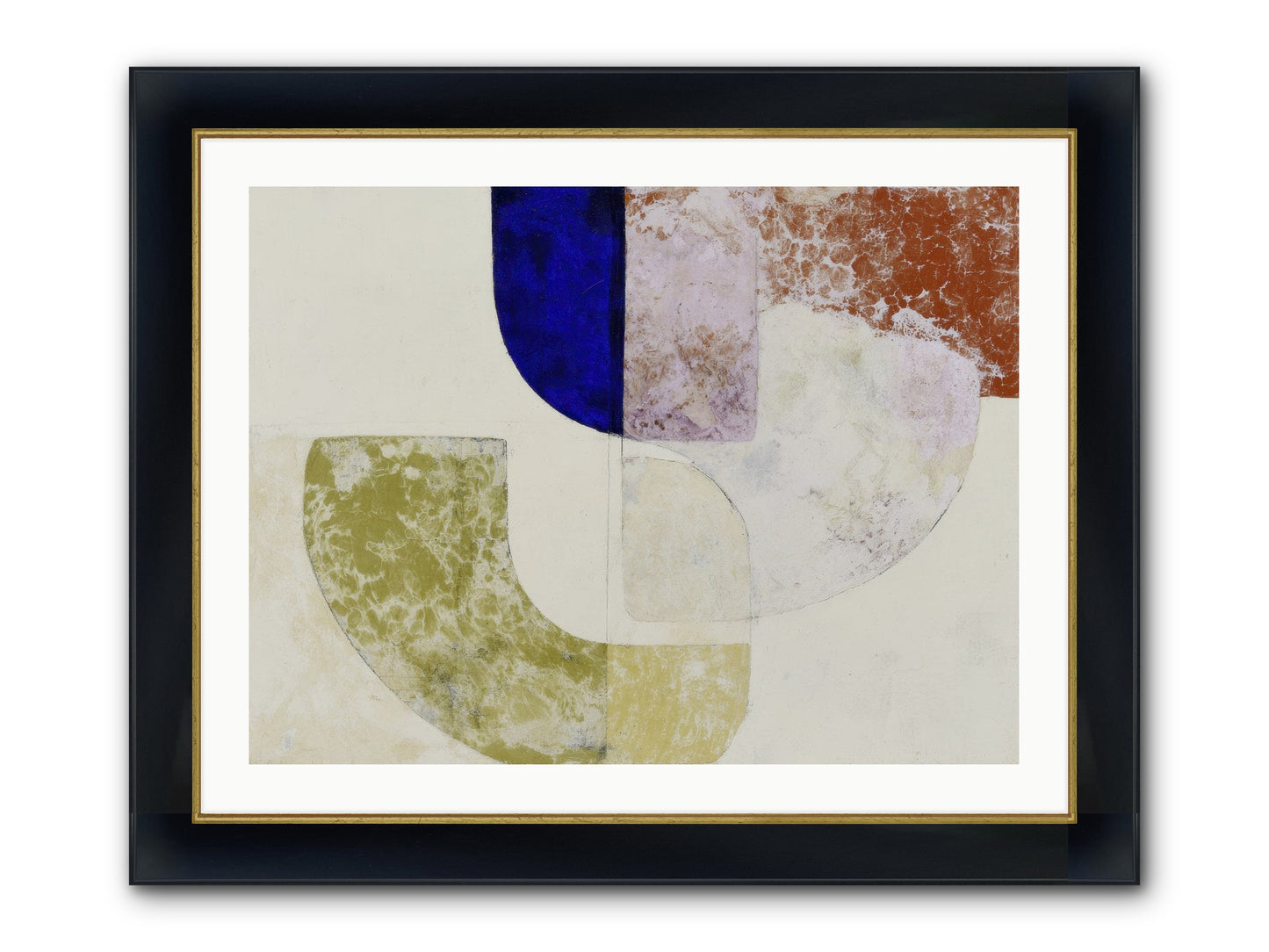 Caldris Fen Framed Print - Wide Black w/Gold 32x24
