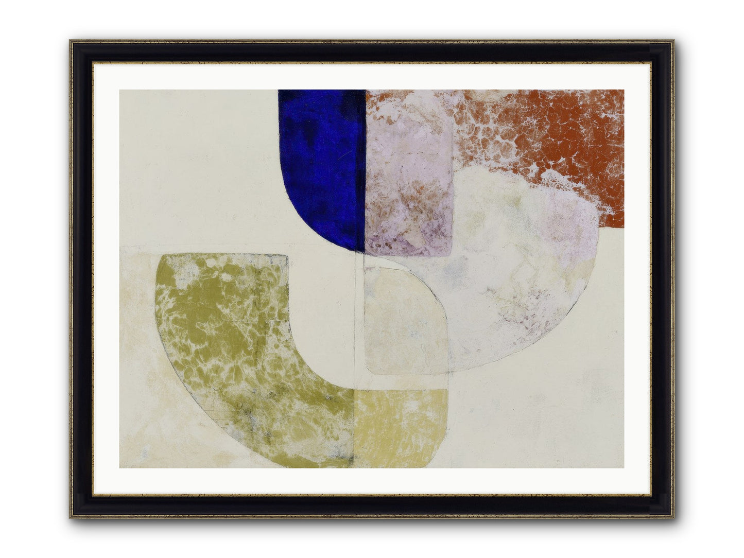 Caldris Fen Framed Print - Black & Gold 40x30