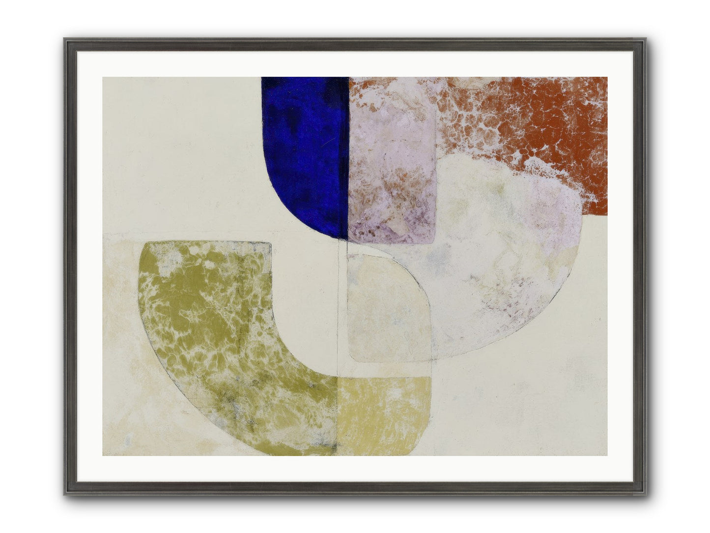 Caldris Fen Framed Print - Slimwoods Black/Silver 40x30