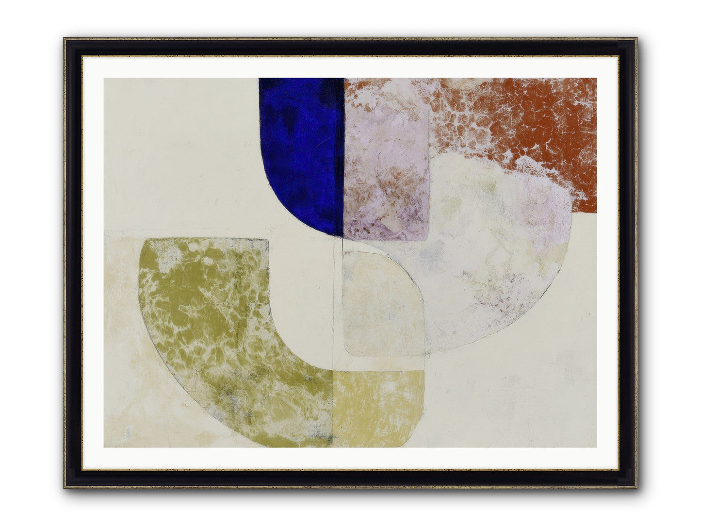 Caldris Fen Framed Print - Black & Gold 48x36