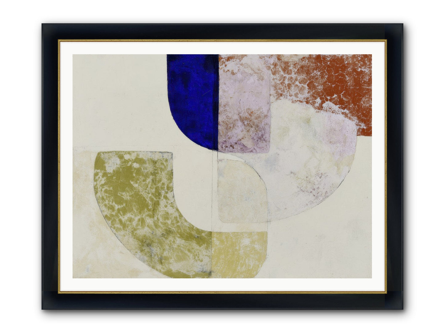 Caldris Fen Framed Print - Wide Black w/Gold 48x36