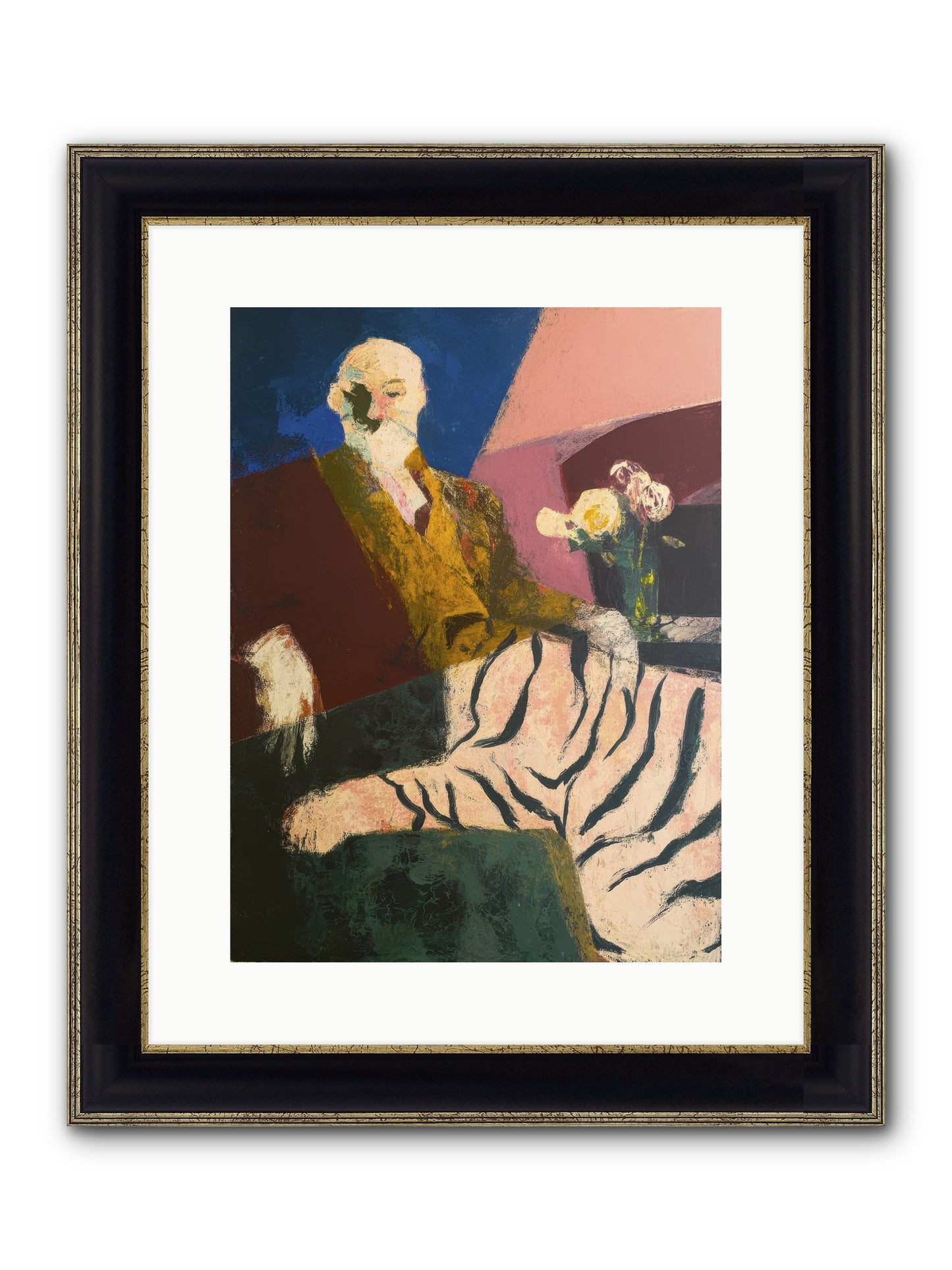 Calibrated Framed Print - Black & Gold 12x16