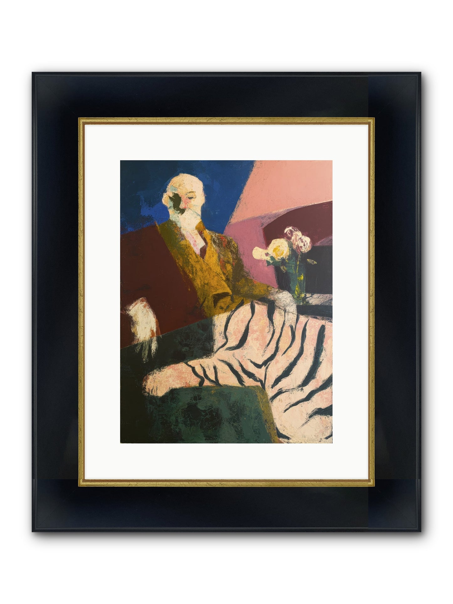 Calibrated Framed Print - Wide Black w/Gold 12x16