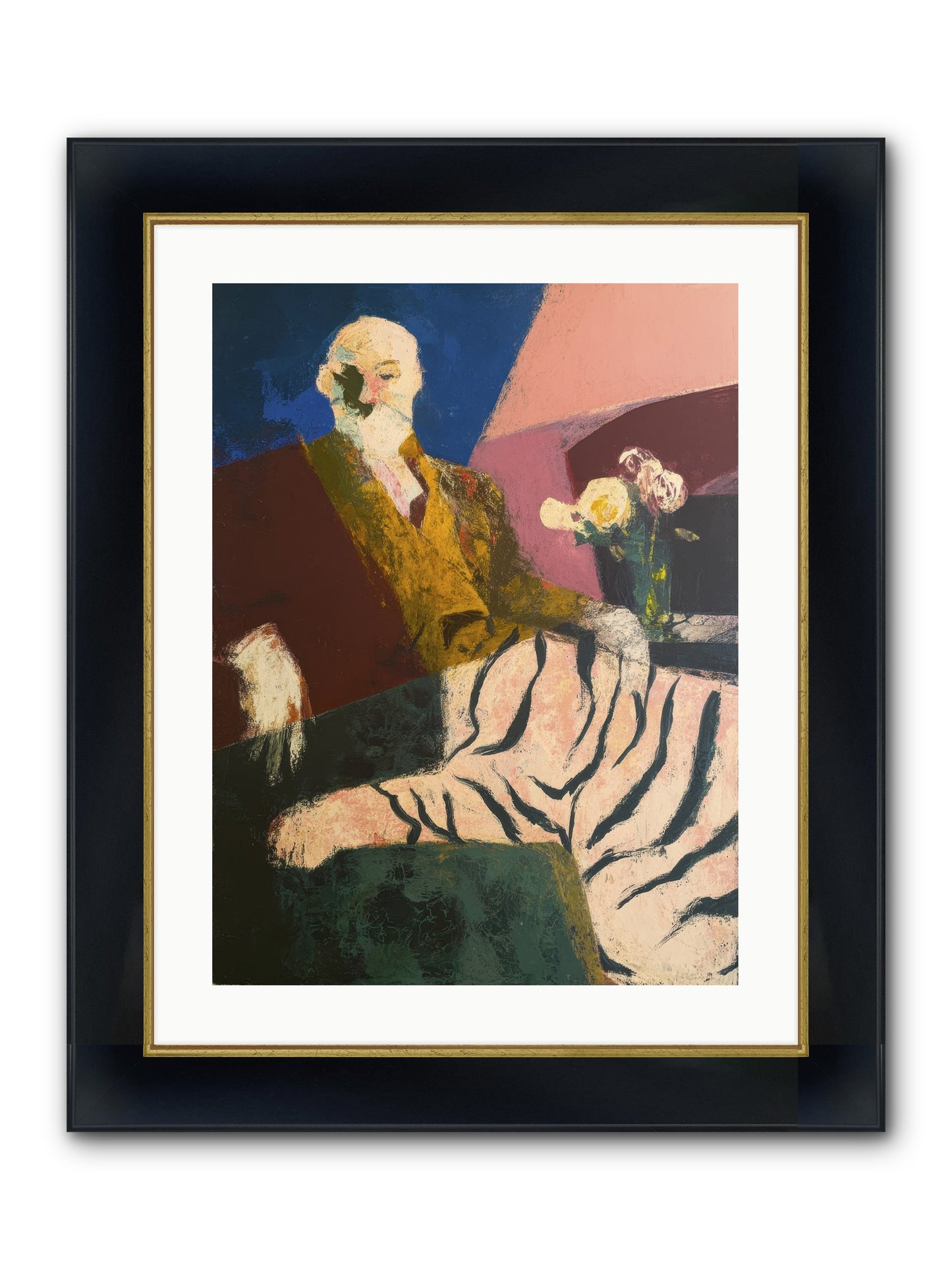 Calibrated Framed Print - Wide Black w/Gold 18x24