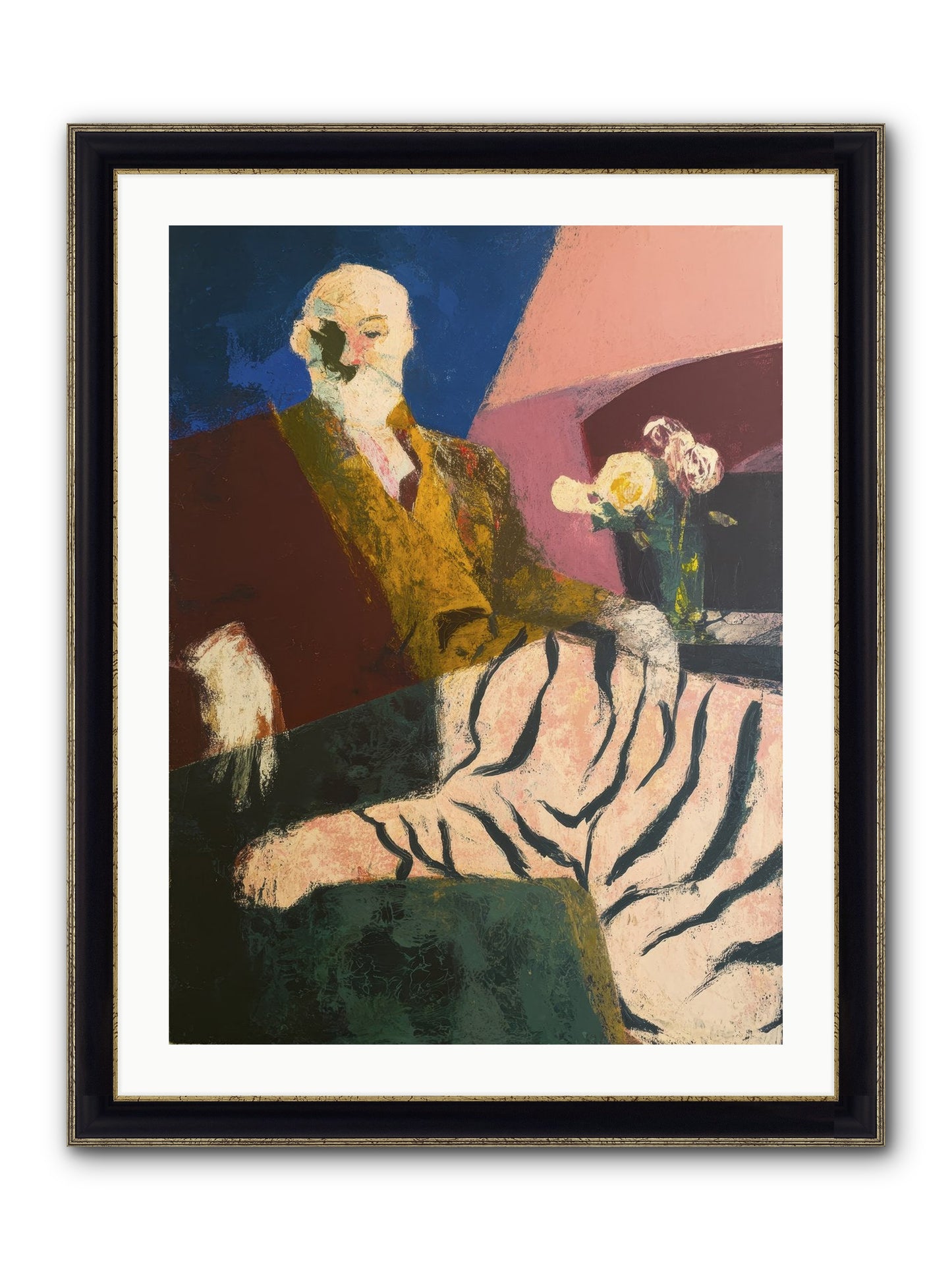 Calibrated Framed Print - Black & Gold 24x32