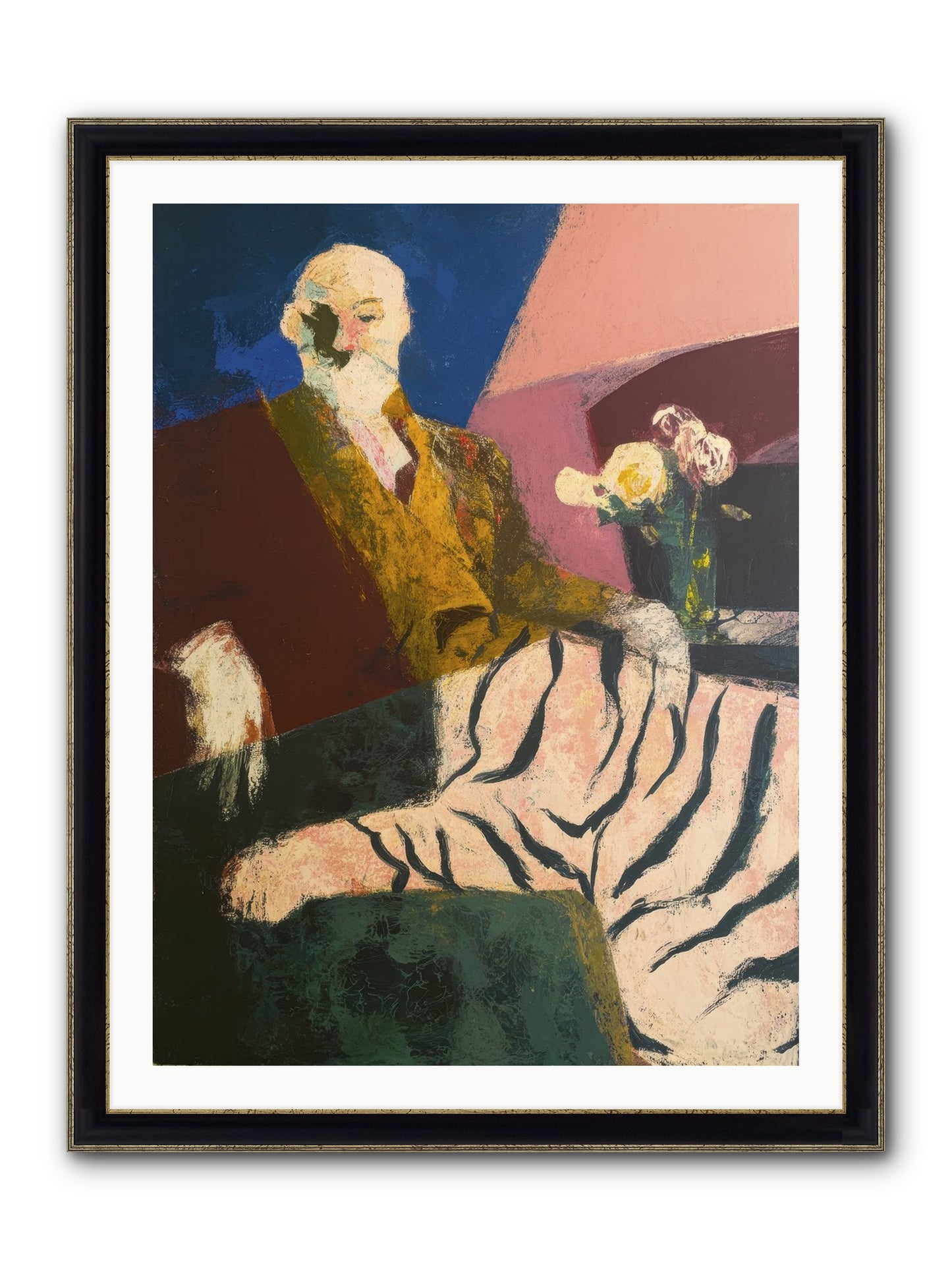 Calibrated Framed Print - Black & Gold 30x40