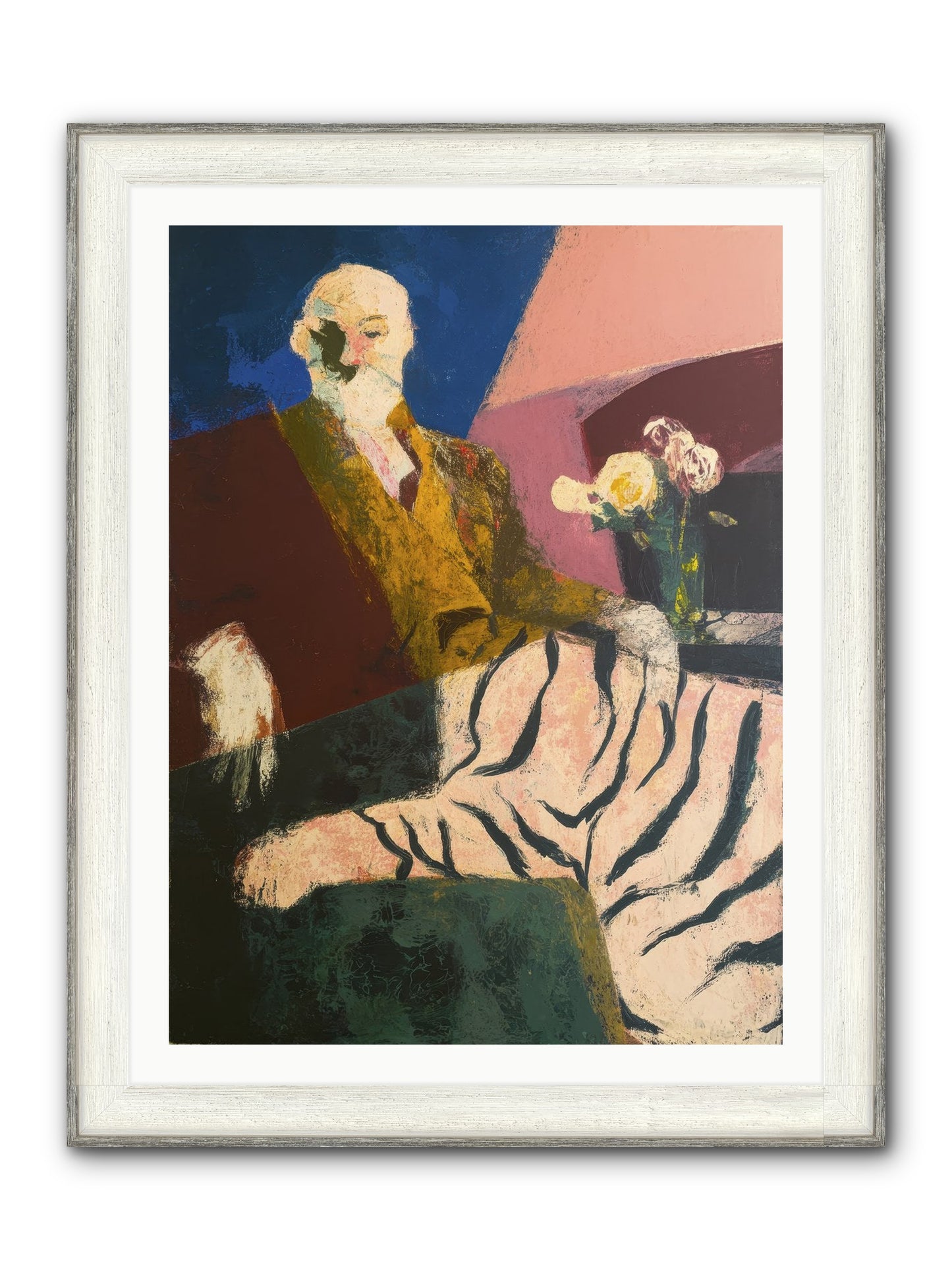 Calibrated Framed Print - Driftwood White 30x40