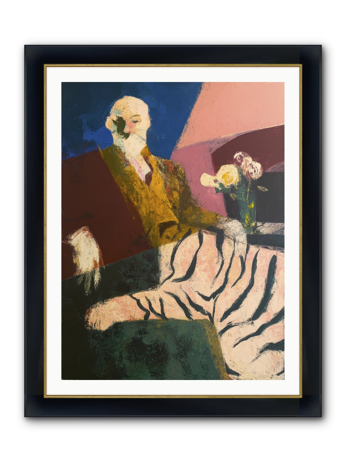 Calibrated Framed Print - Wide Black w/Gold 30x40