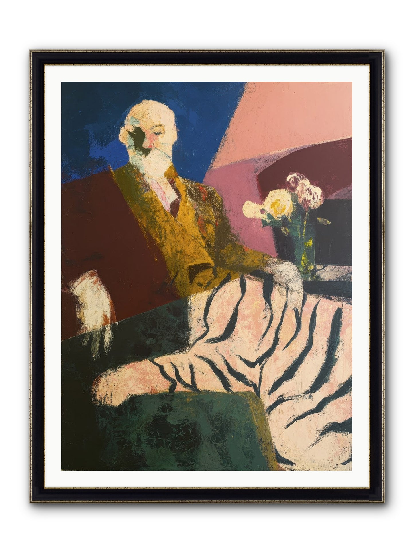 Calibrated Framed Print - Black & Gold 36x48