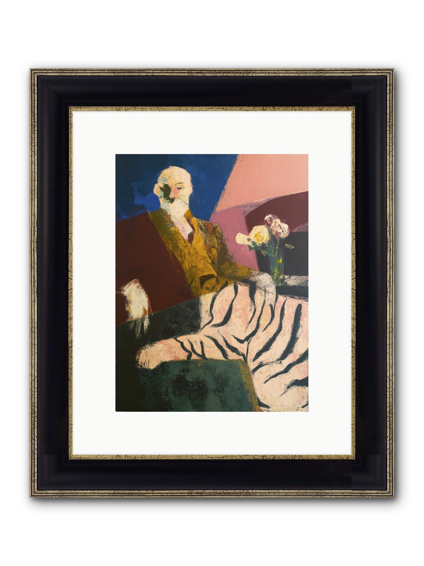 Calibrated Framed Print - Black & Gold 9x12