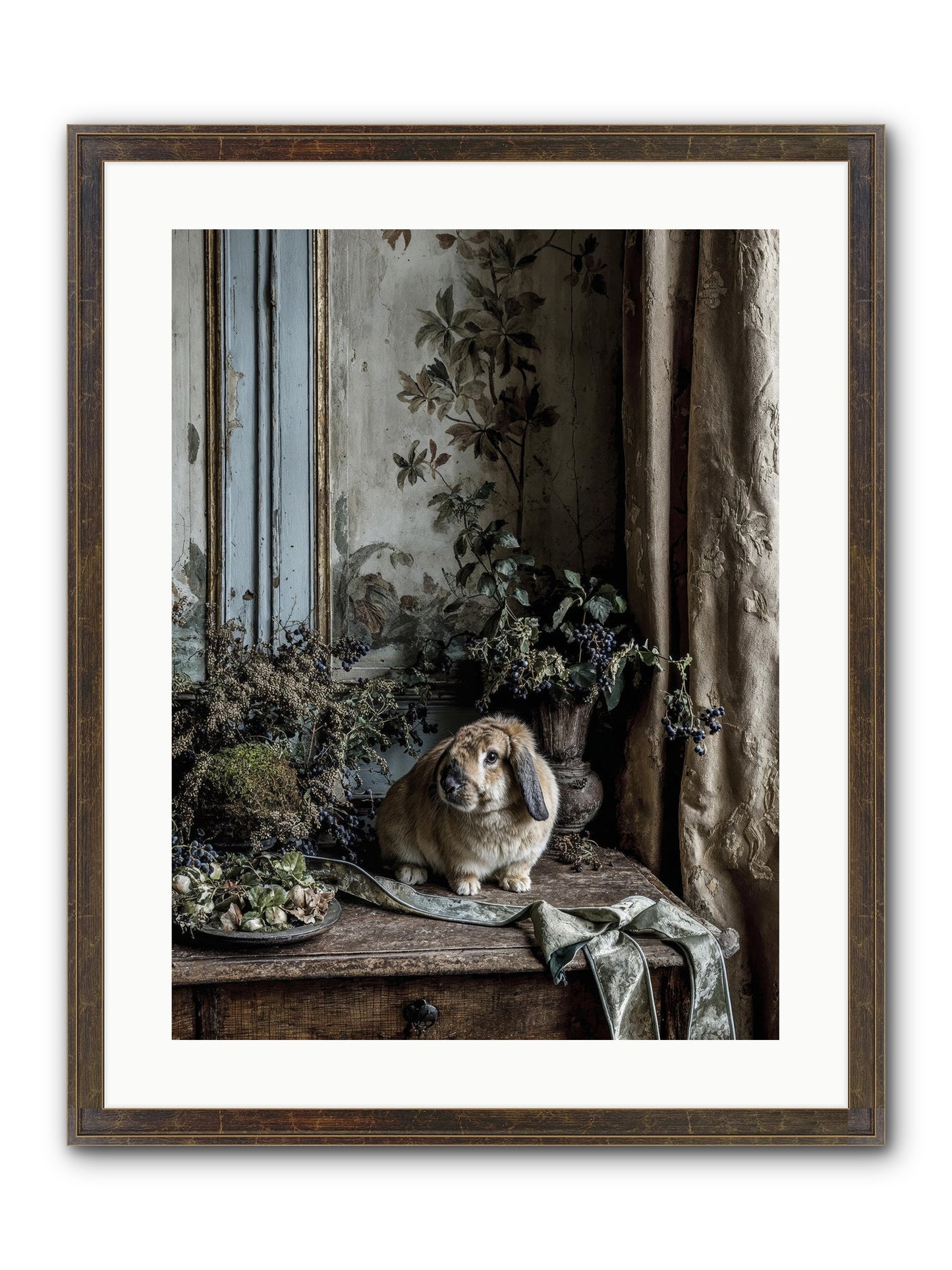Cambria Framed Print - Slimwoods Black/Gold 18x24