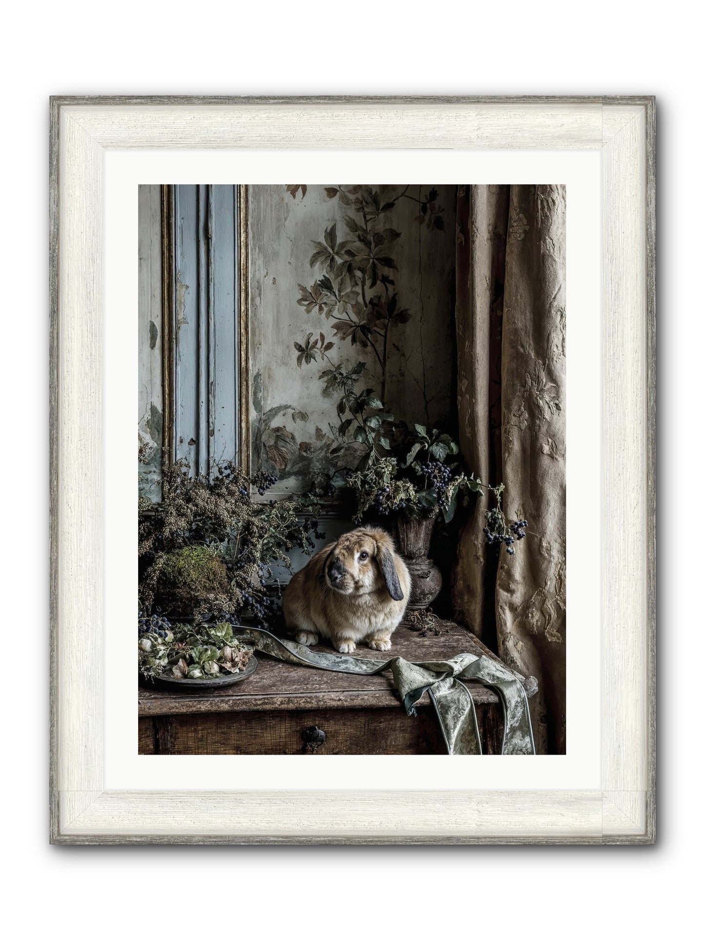 Cambria Framed Print - Driftwood White 24x32