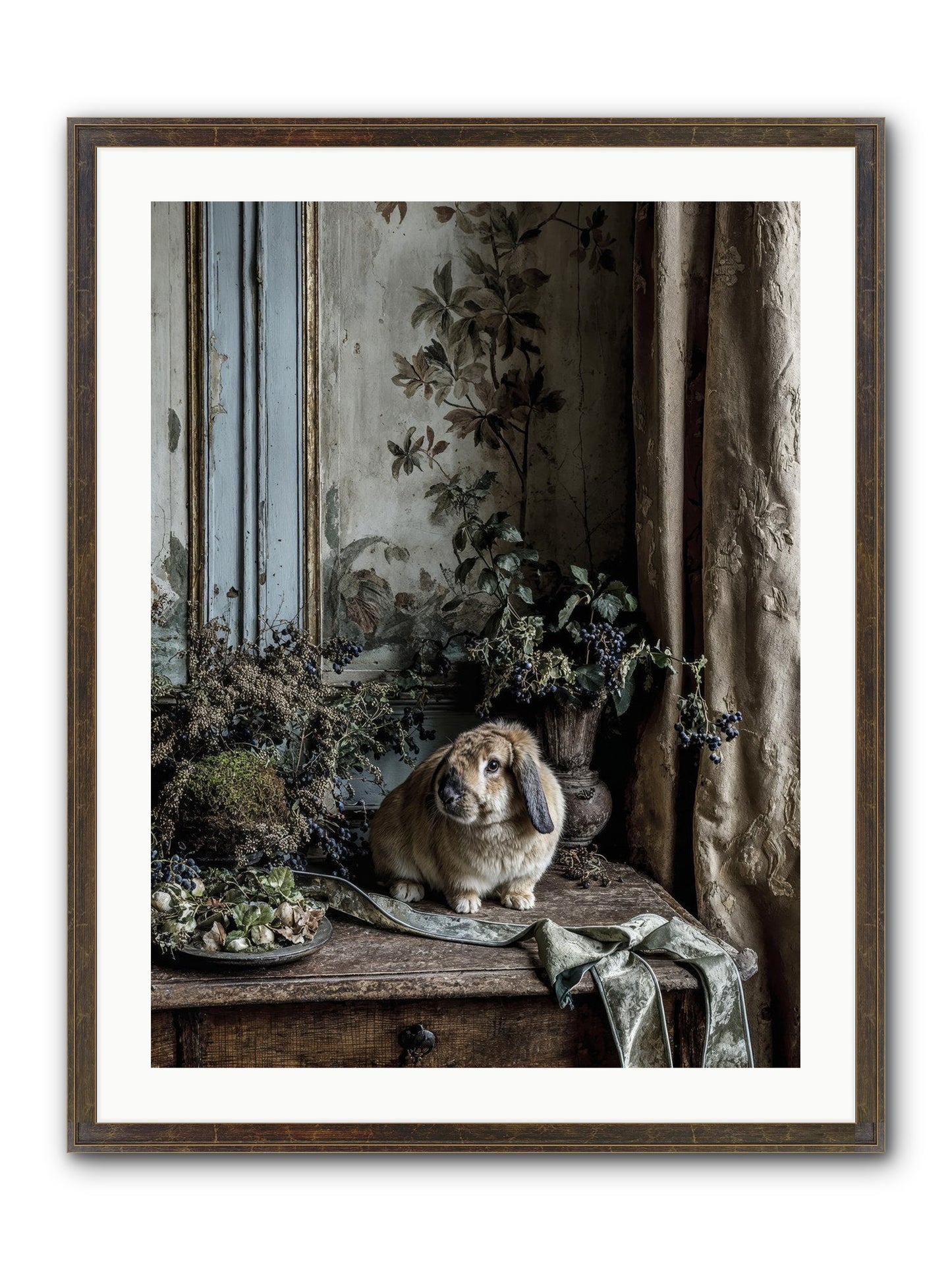 Cambria Framed Print - Slimwoods Black/Gold 24x32