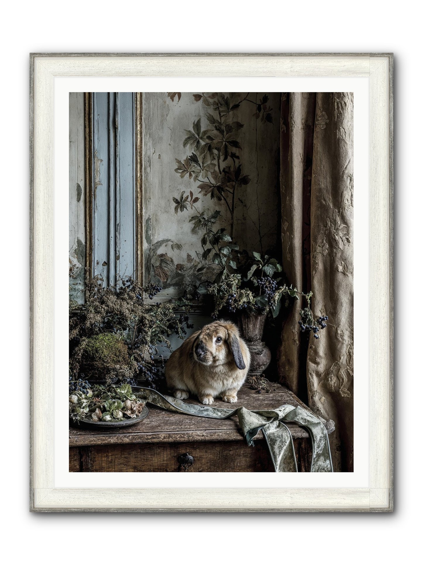 Cambria Framed Print - Driftwood White 36x48