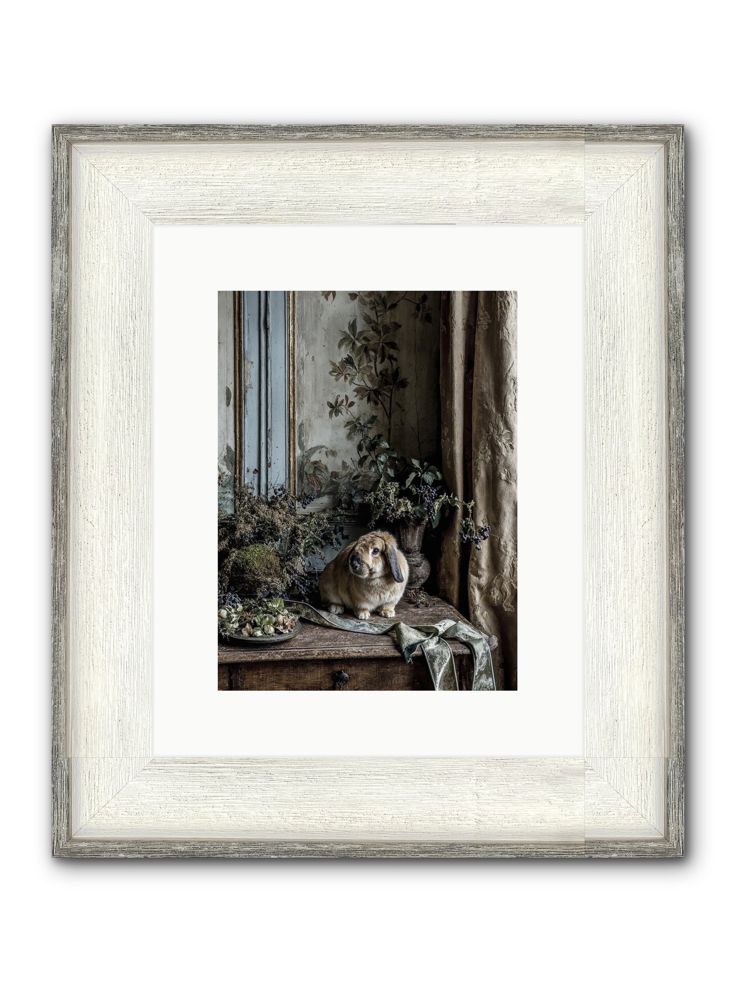 Cambria Framed Print - Driftwood White 9x12