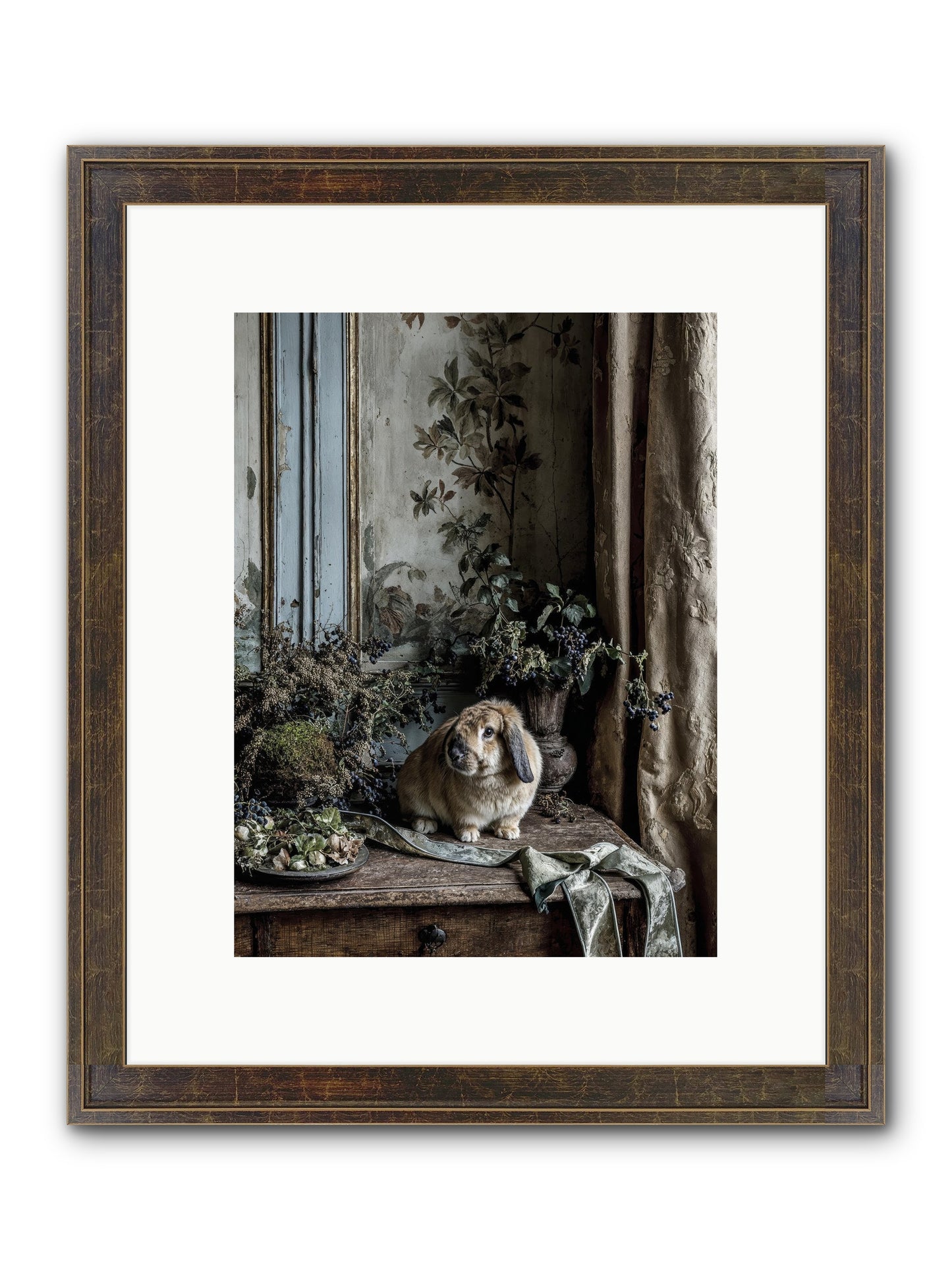 Cambria Framed Print - Slimwoods Black/Gold 9x12