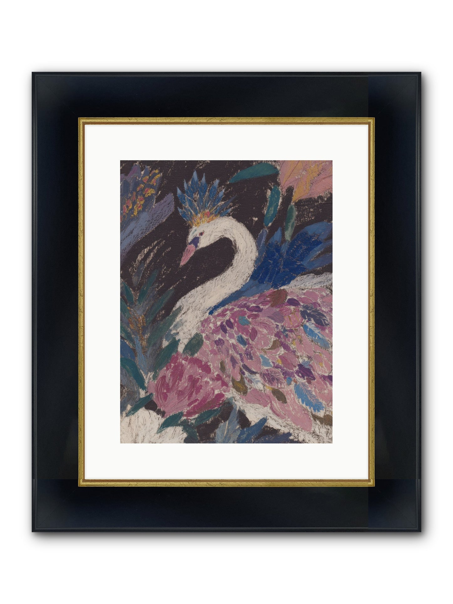 Candles At Midday Framed Print - Wide Black w/Gold 12x16