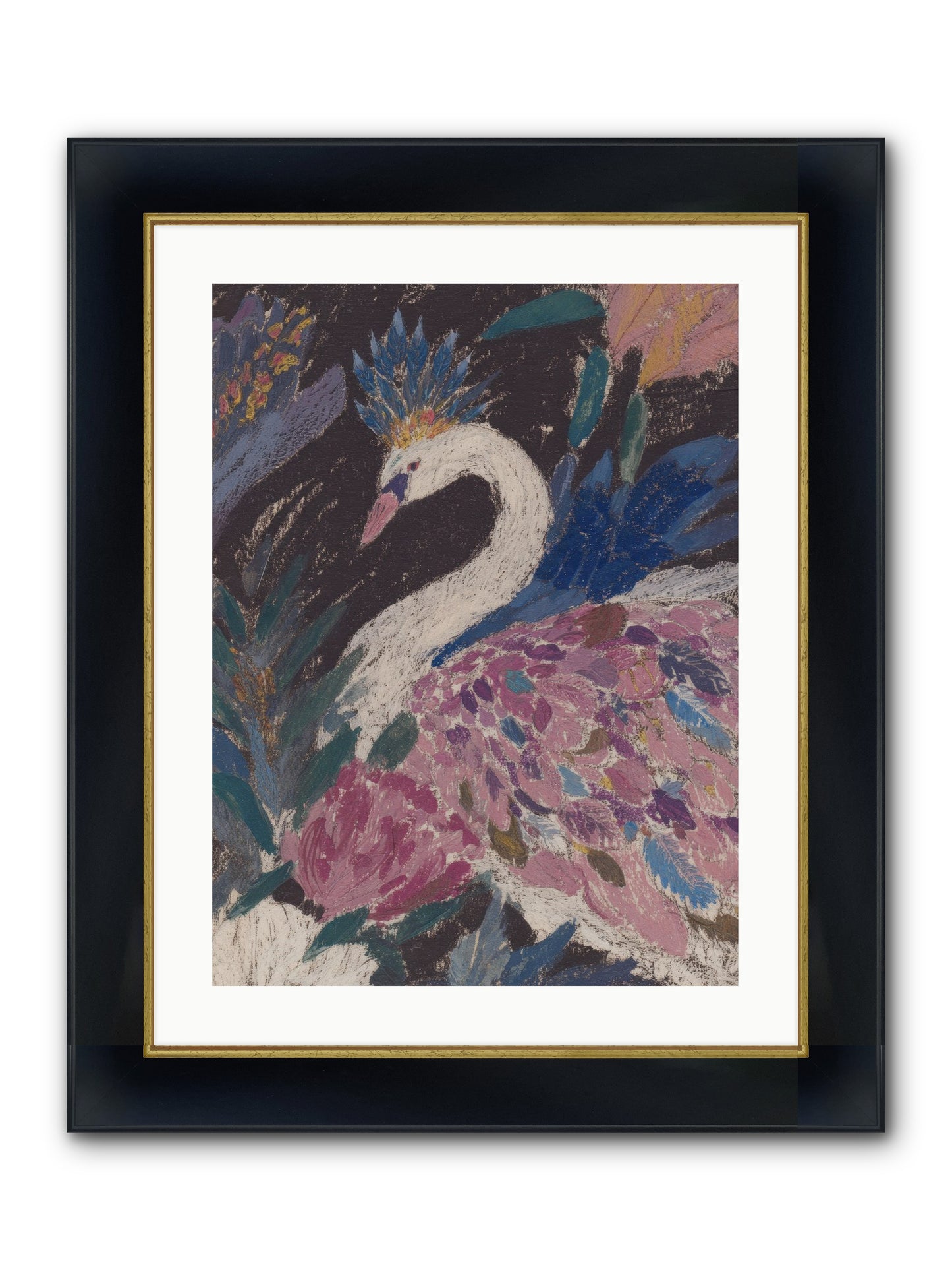 Candles At Midday Framed Print - Wide Black w/Gold 18x24