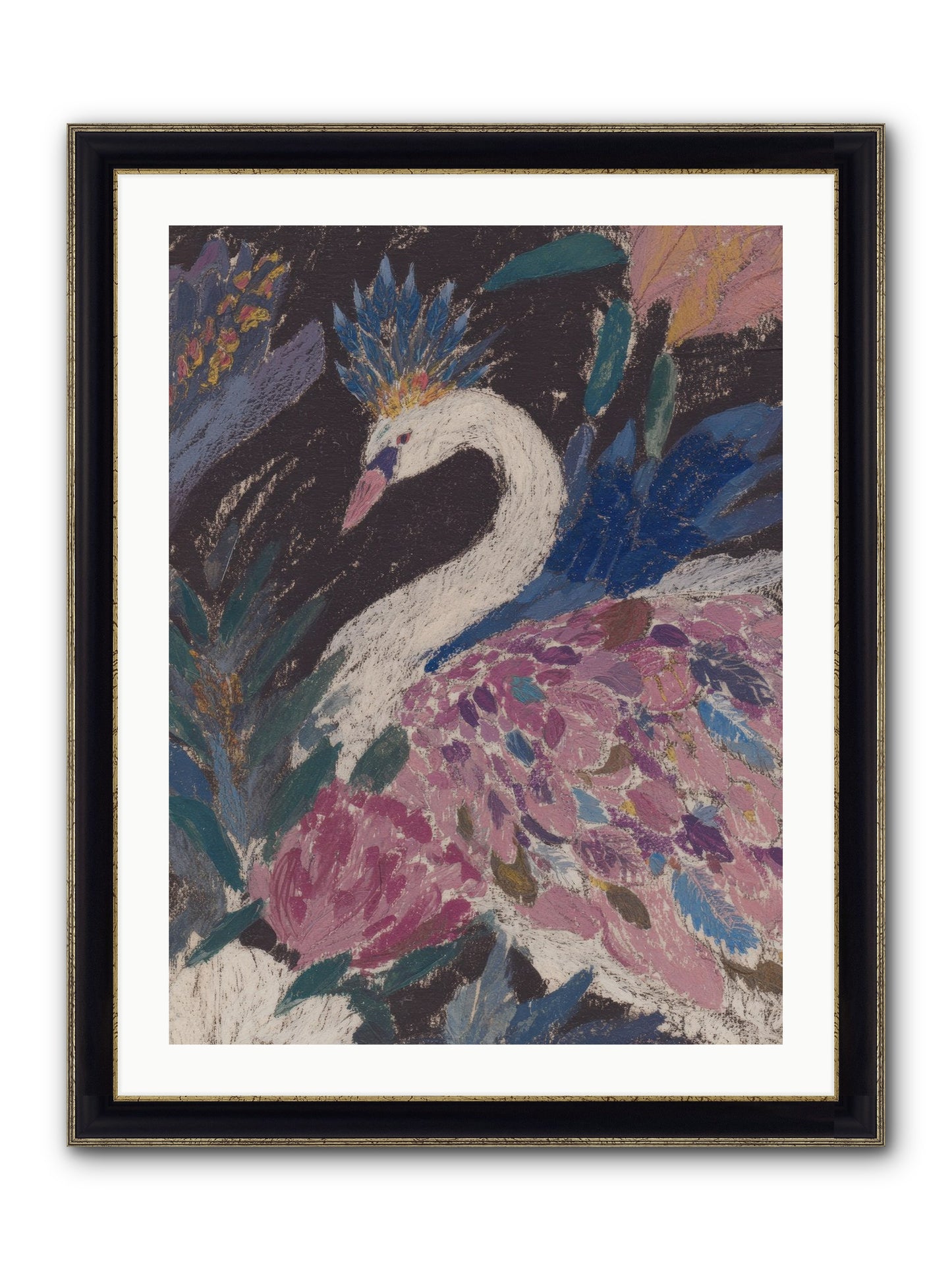 Candles At Midday Framed Print - Black & Gold 24x32