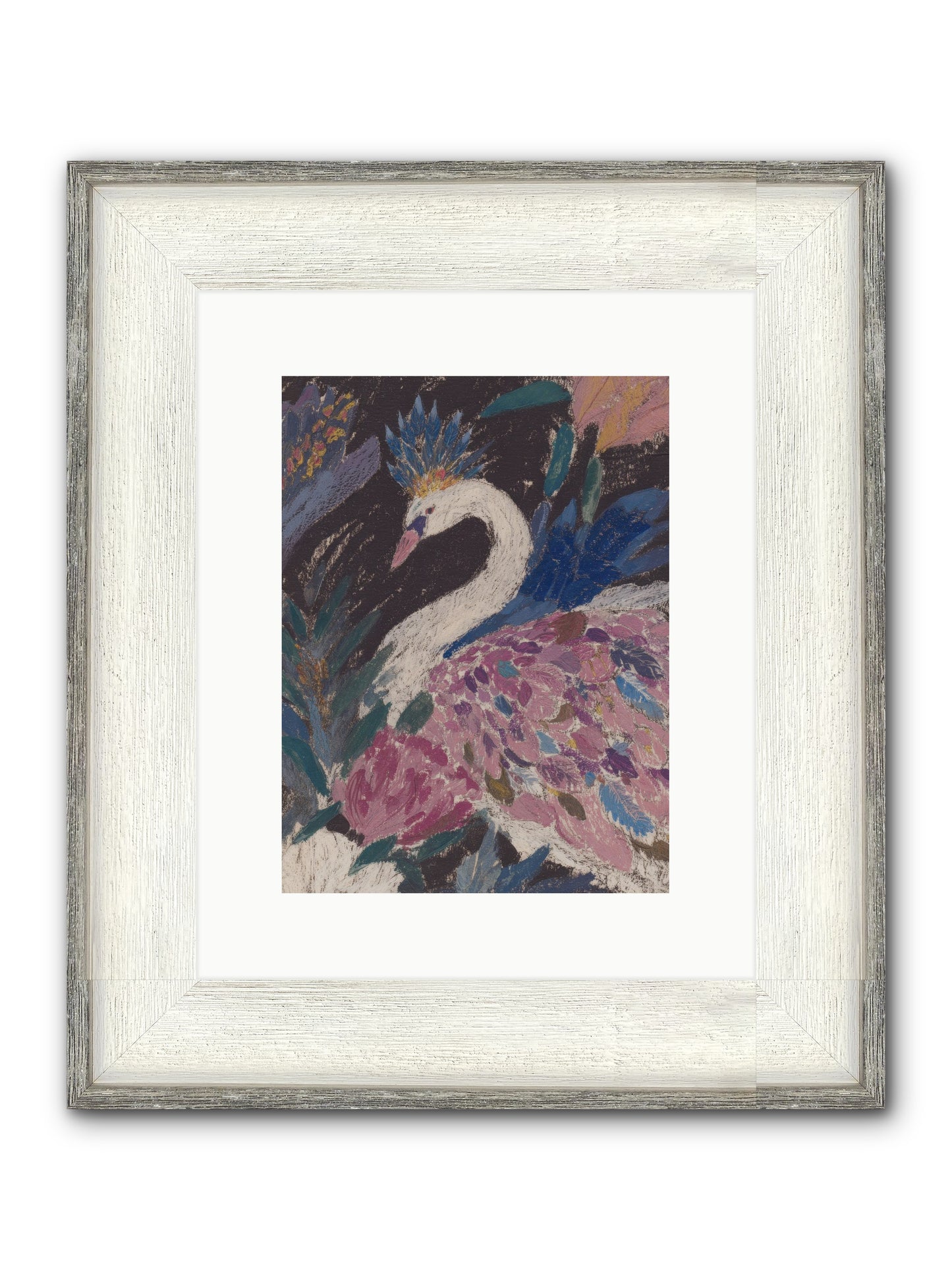 Candles At Midday Framed Print - Driftwood White 9x12