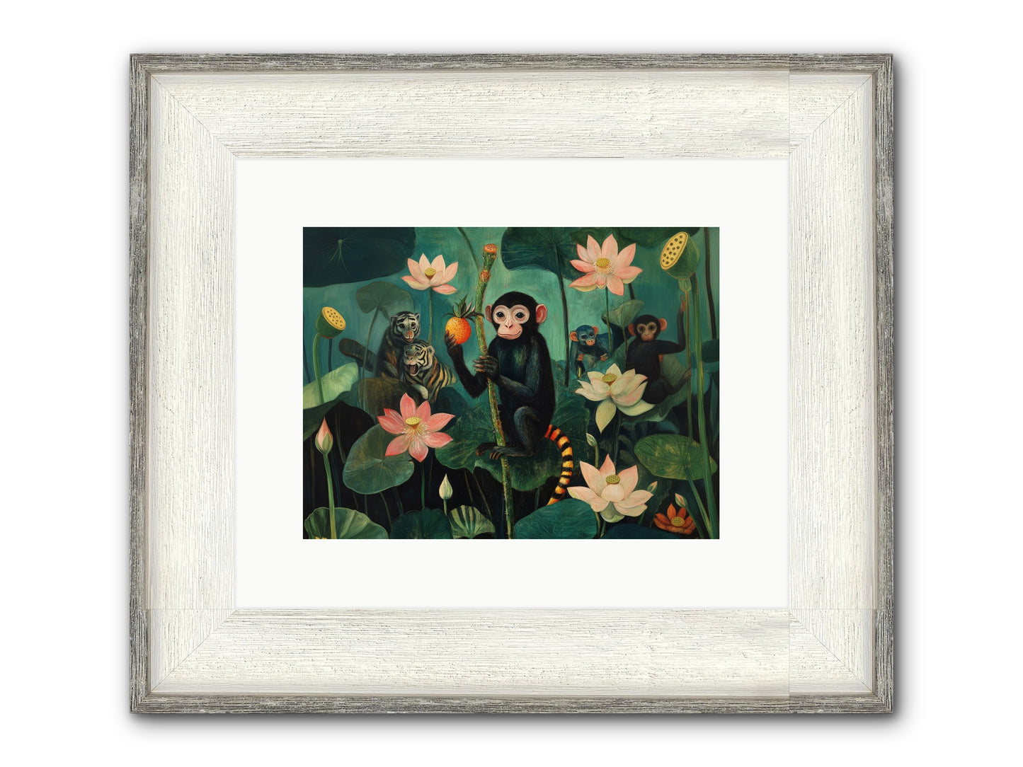 Canopy Dreams Framed Print - Driftwood White 12x9