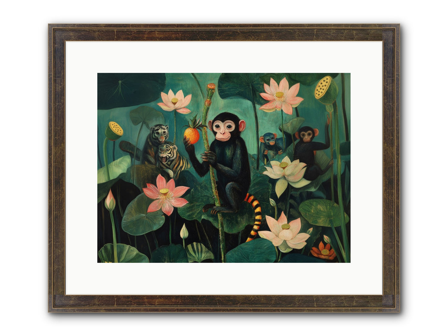 Canopy Dreams Framed Print - Slimwoods Black/Gold 16x12