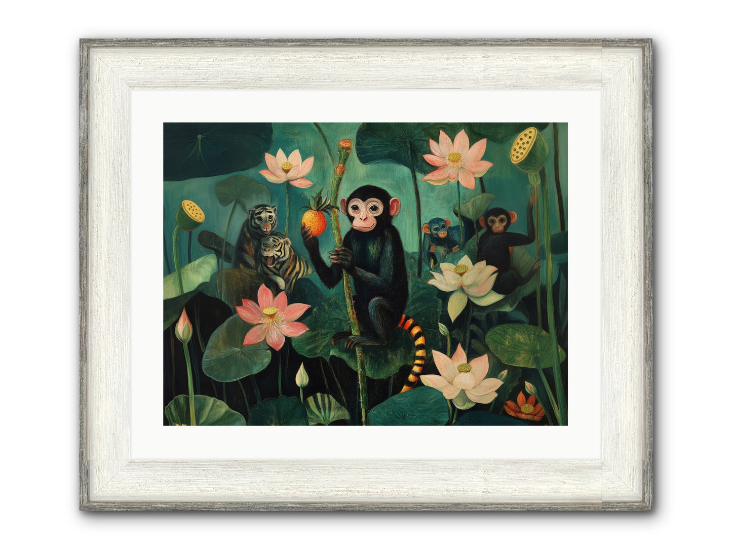 Canopy Dreams Framed Print - Driftwood White 24x18