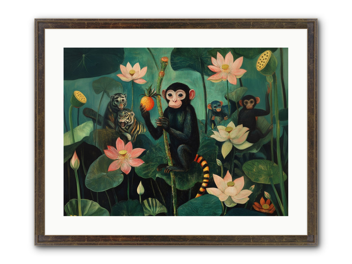 Canopy Dreams Framed Print - Slimwoods Black/Gold 24x18