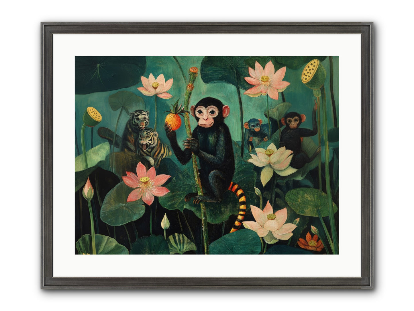 Canopy Dreams Framed Print - Slimwoods Black/Silver 24x18