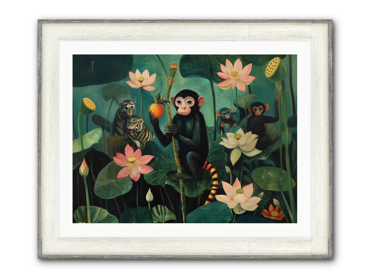 Canopy Dreams Framed Print - Driftwood White 32x24