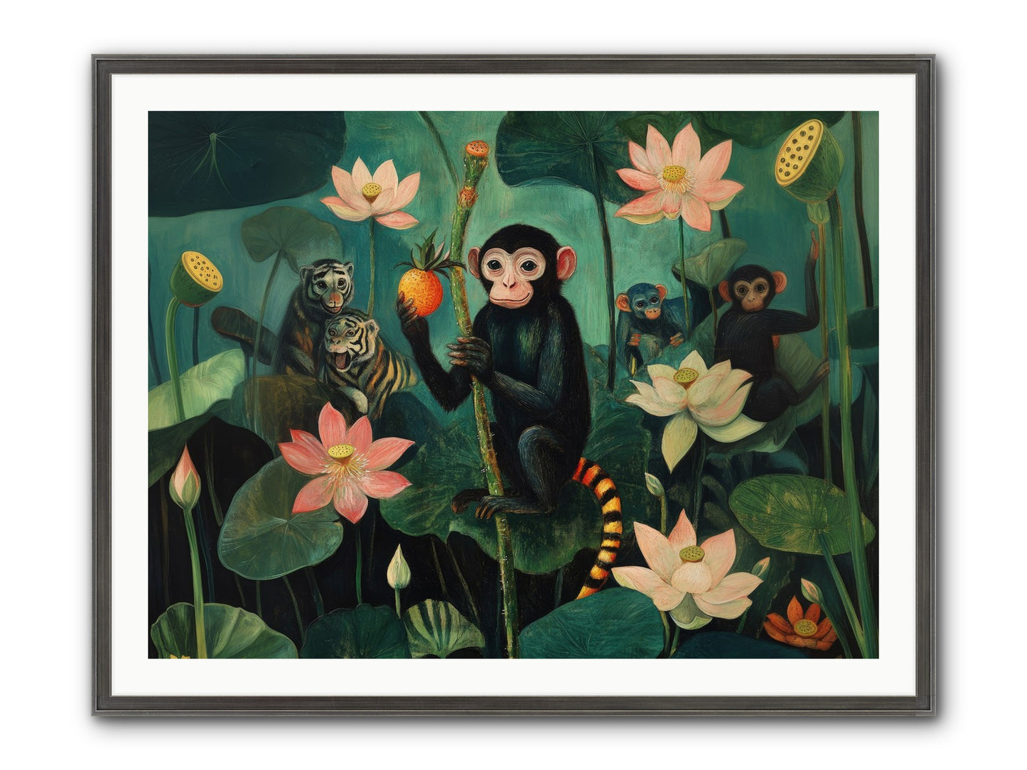 Canopy Dreams Framed Print - Slimwoods Black/Silver 40x30