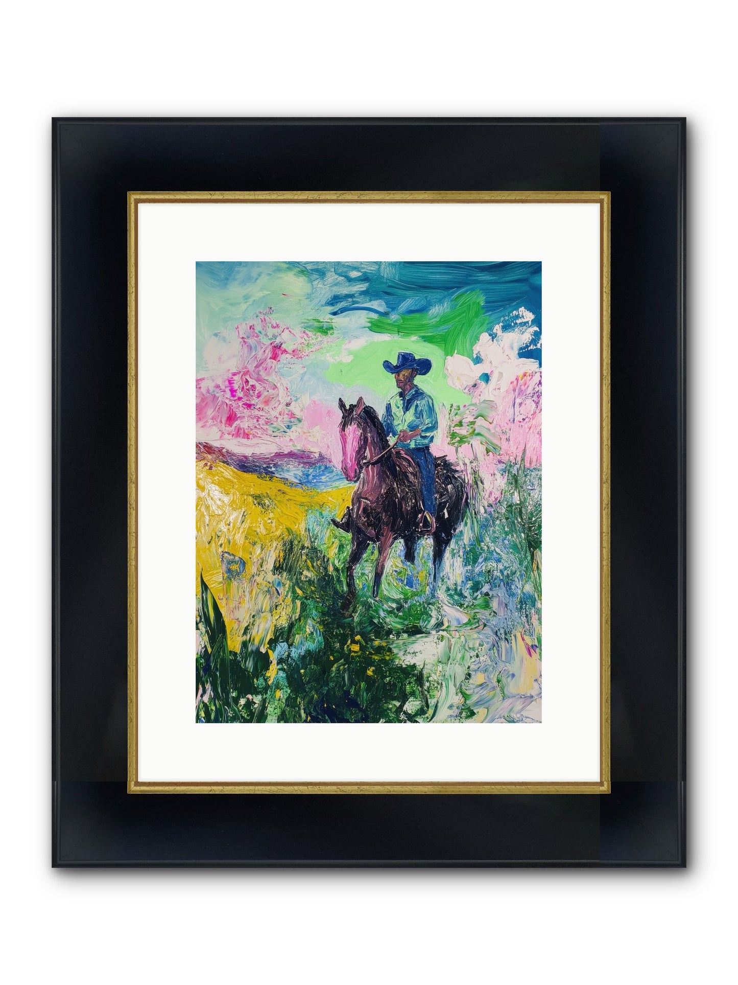 Canteen Memories Framed Print - Wide Black w/Gold 12x16