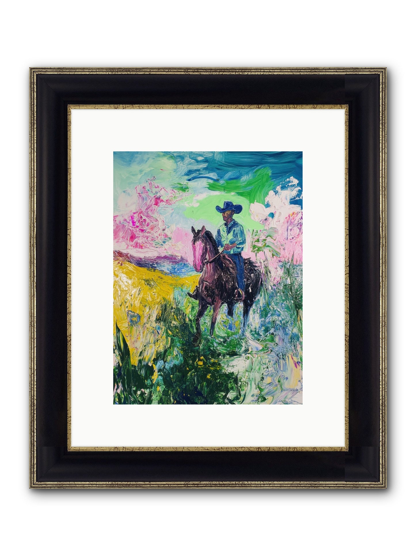 Canteen Memories Framed Print - Black & Gold 9x12